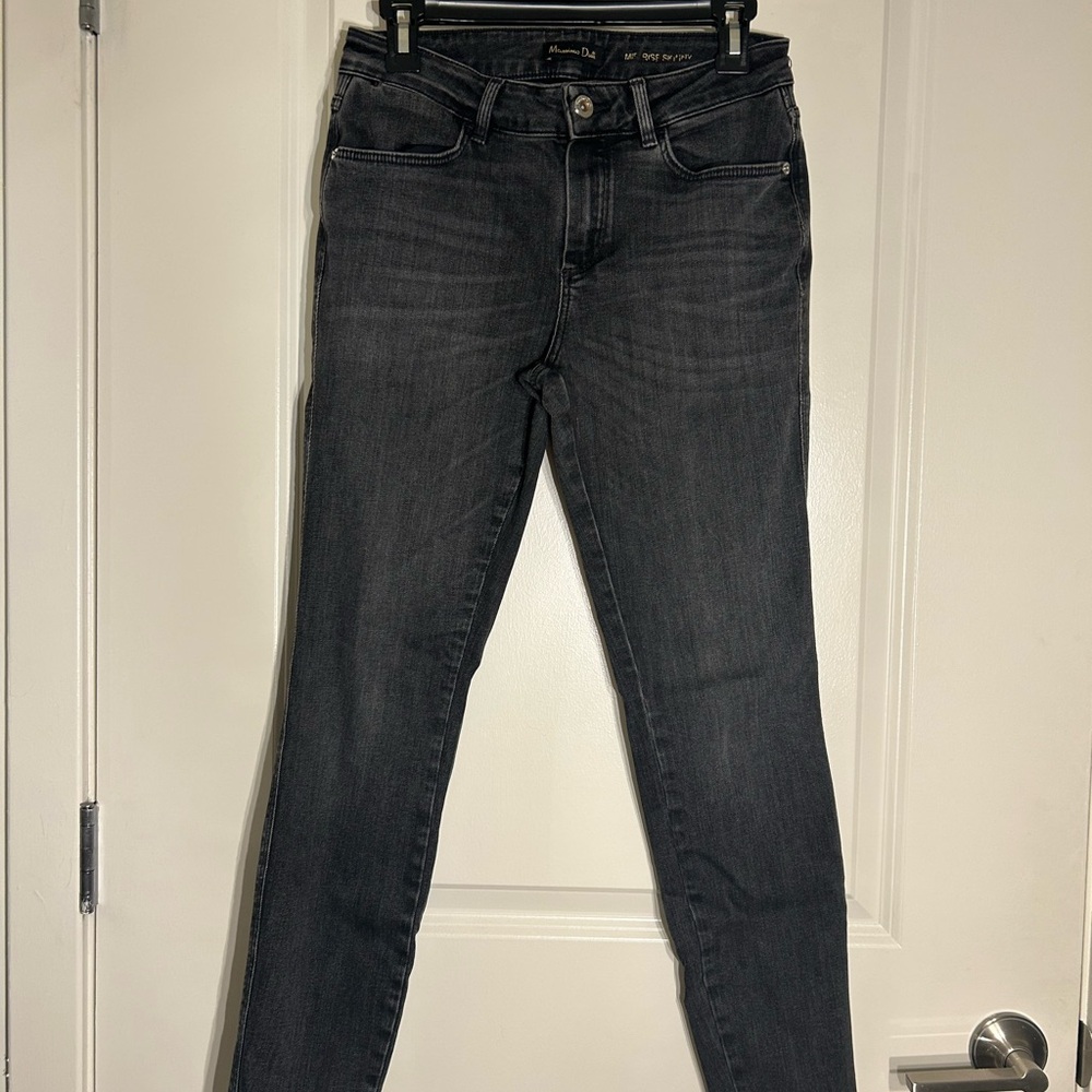 Massimo Dutti black Skinny Jeans mid rise